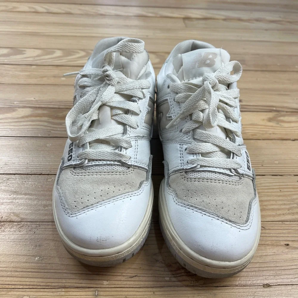 New Balance 550 Sea Salt Grey Women size 6 Retro Sneakers streetwear casual shoe